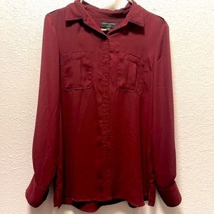 Banana Republic burgundy blouse